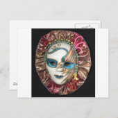 美しいカーニバルマスク ポストカード (正面/裏面)