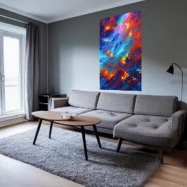 美しいガス雲の宇宙 | AIアートポスター ポスター