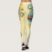 美しいガラスのカラフルなクリスマスオーナメント レギンス (裏面)