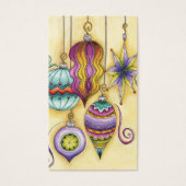 美しいガラスカラフルクリスマスオーナメント (正面)