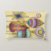 美しいガラスカラフルクリスマスオーナメント アクセントクッション (裏面)