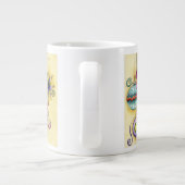 美しいガラスカラフルクリスマスオーナメント ジャンボコーヒーマグカップ (裏面)