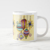 美しいガラスカラフルクリスマスオーナメント ジャンボコーヒーマグカップ (右)