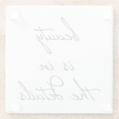 美しいガラスコースター ガラスコースター (裏面)