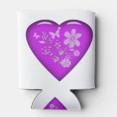 美しいガラスフローラハート 缶クーラー (裏面)