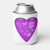 美しいガラスフローラハート 缶クーラー (缶裏面)