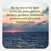 美しいガラテヤ人の精神の果実 スクエアシール (正面)