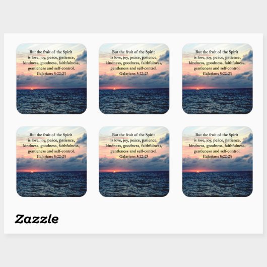 美しいガラテヤ人の精神の果実 スクエアシール (シート)