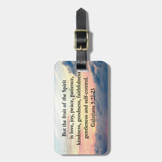 美しいガラテヤ人の精神の果実 ラゲッジタグ (正面縦)