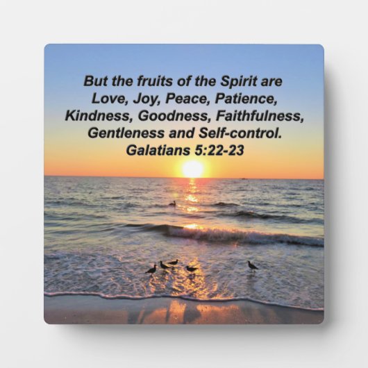 美しいガラテヤ5日の出 フォトプラーク (正面)