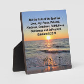 美しいガラテヤ5日の出 フォトプラーク (正面)