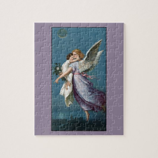 美しいガーディアンジェル絵画ズジグソーパズル ジグソーパズル (縦)
