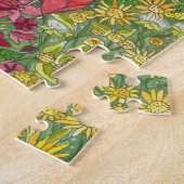 美しいガーデンウォーターカラー ジグソーパズル (側面)