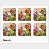 美しいガーデンスクエアステッカー スクエアシール (シート)