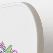 美しいガーデンドリーマンダラアート ピックルボールラケット (左詳細)