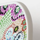 美しいガーデンドリーマンダラアート ピックルボールラケット (左詳細)