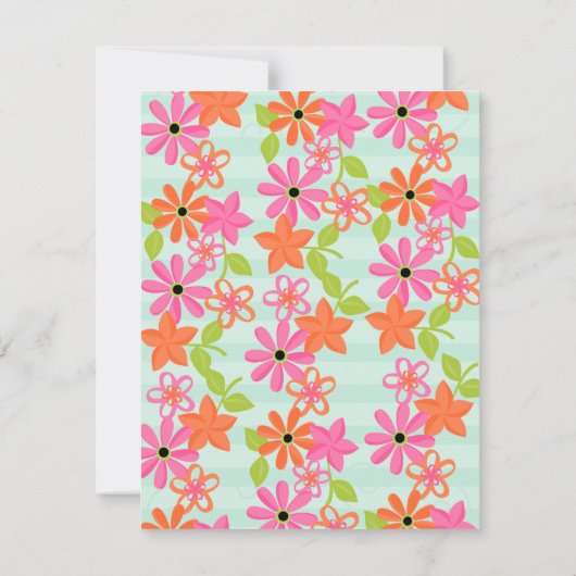 美しいガーデン 招待状 (裏面)