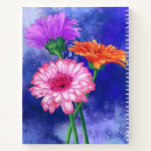 美しいガーベラスノートブック ノートブック (裏面)