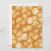 美しいガーリーハニービー5th誕生日パーティー 招待状 (裏面)