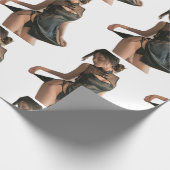 美しいガールオンビューティフルラッピング紙 ラッピングペーパー (角)