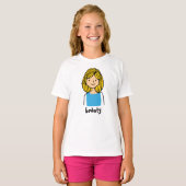 美しいガールキャラクターTシャツ Tシャツ (正面フル)