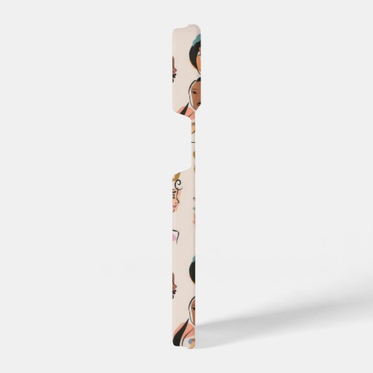 美しいガールデザイン iPhoneケース (右側面)