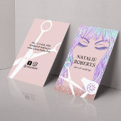 美しいガールヘア&メイクアップアーティストモダンサロン 名刺