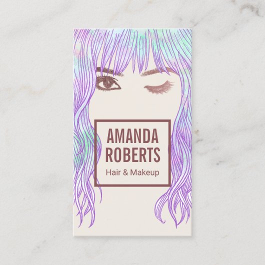 美しいガールメイクアップアーティスト&ヘアサロンロイヤリティ ロイヤリティカード (正面)