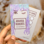 美しいガールメイクアップアーティスト&ヘアサロンロイヤリティ ロイヤリティカード