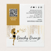 美しいガール金ゴールドブロンズ雨パターンスプレー日焼け (外部フラット)