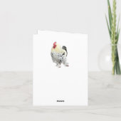 美しいキジ カード (裏面)