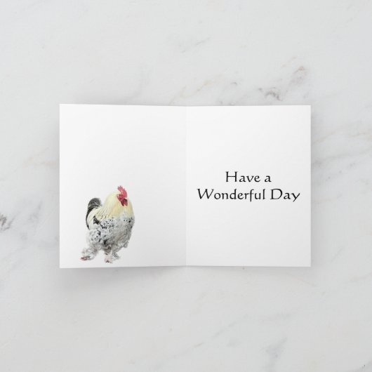 美しいキジ カード (内部)