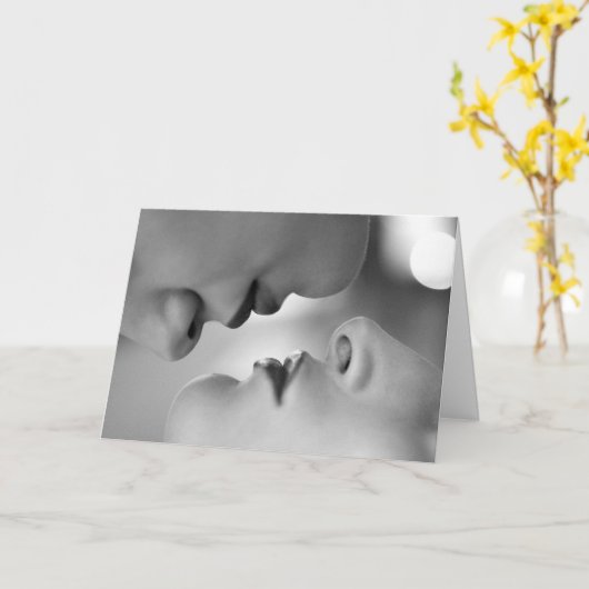 美しいキス カード (黄色い花)