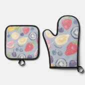 美しいキッチン料理 鍋つかみ&鍋敷きセット (正面)