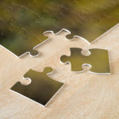 美しいキツネが木の切り株で眠る ジグソーパズル (側面)