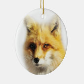美しいキツネと雪冬至オーナメント セラミックオーナメント (右)