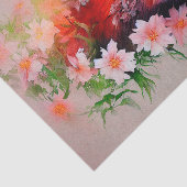 美しいキツネの花の水色の切り離し 薄葉紙 (詳細)