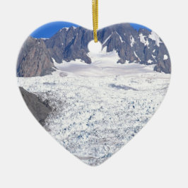 美しいキツネ氷河ニュージーランド セラミックオーナメント