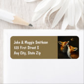 美しいキツネ蝶の動物の自然野生動物 ラベル (インサイチュ)