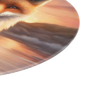 美しいキツネ カッティングボード (角)