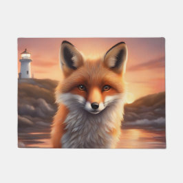 美しいキツネ ドアマット