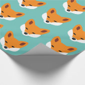 美しいキツネ ラッピングペーパー (角)