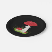 美しいキノコ ペーパープレート (アングル)
