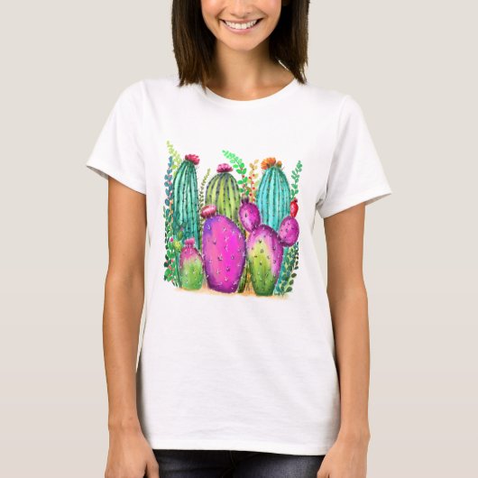 美しいキャクスタスTシャツ Tシャツ (正面)