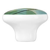 美しいキャビネットプルとターコイズ セラミックノブ (側面)