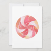 美しいキャンディランド テーマの招待状 キャンディ テーマ 招待状 (裏面)