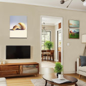 美しいキャンバスシーシェルアート キャンバスプリント