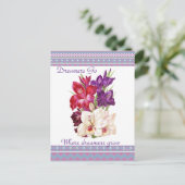 美しいキャンバスフローラポストカードアート ポストカード (スタンド正面)