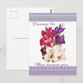 美しいキャンバスフローラポストカードアート ポストカード (正面/裏面)