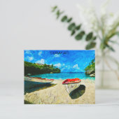 美しいキュラカオトロピカルアイランドの風景 ポストカード (スタンド正面)